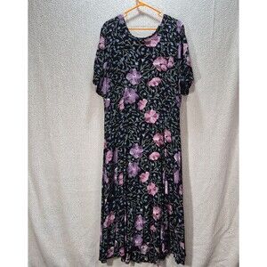 Hero Women's Size 18 Flower Multicolor Floral Pullover Dress